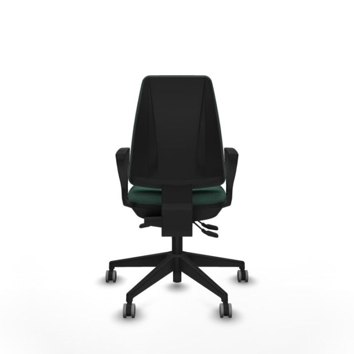 Elche AS bali verde botella brazos fijos base piramidal ruedas engomadas 65mm