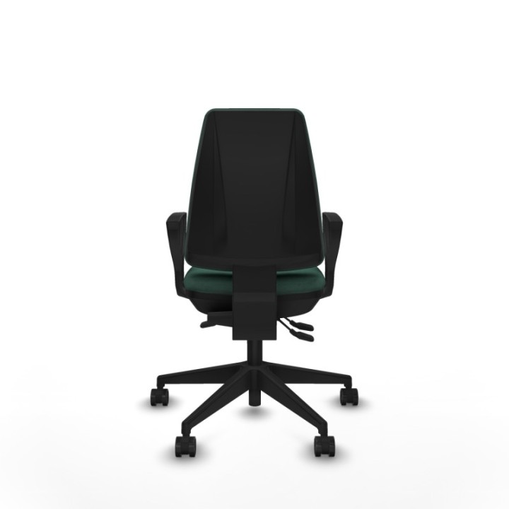 Elche AS bali verde botella brazos fijos base piramidal ruedas nailon 65mm