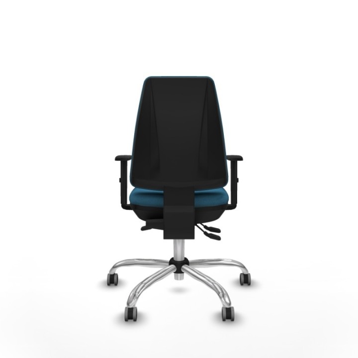 Elche AS bali verde petroleo brazos 1D base cromada ruedas engomadas 65mm