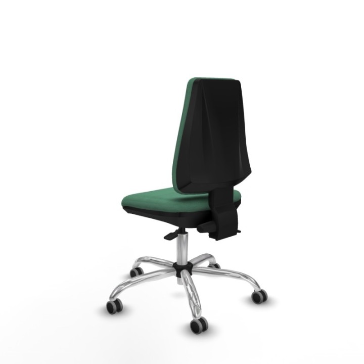 Elche AS bali verde esmeralda base cromada ruedas engomadas 65mm