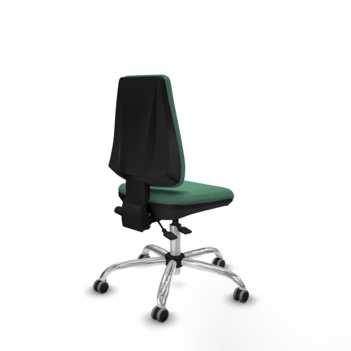 Elche AS bali verde esmeralda base cromada ruedas engomadas 65mm