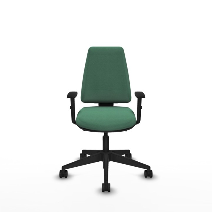 Elche AS bali verde esmeralda brazos 1D base piramidal ruedas nailon 65mm