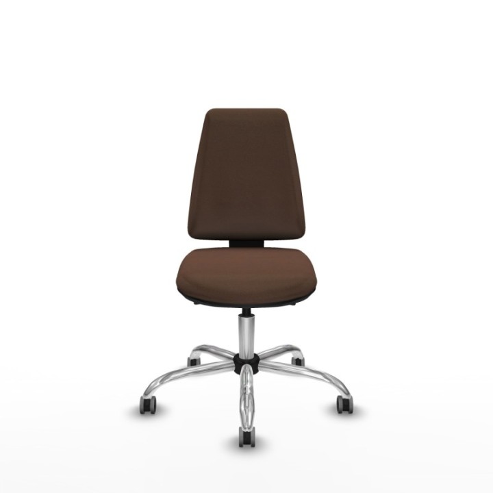 Elche AS bali marrón oscuro base cromada ruedas engomadas 65mm