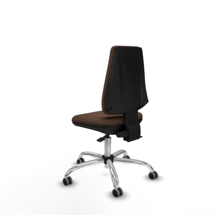 Elche AS bali marrón oscuro base cromada ruedas engomadas 65mm