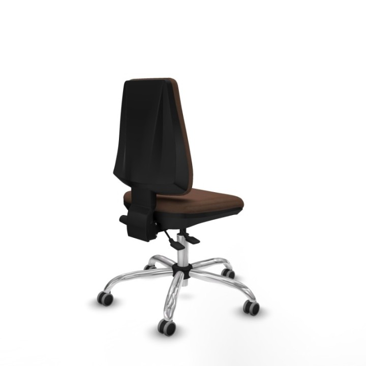 Elche AS bali marrón oscuro base cromada ruedas engomadas 65mm