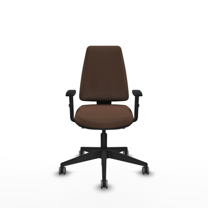 Elche AS bali marrón oscuro brazos 1D base piramidal ruedas engomadas 65mm