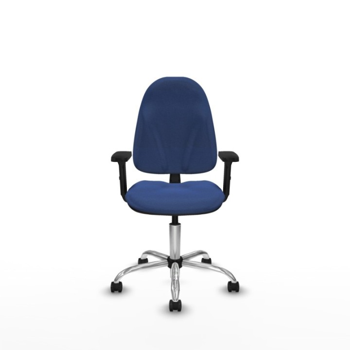 Algarra CP bali azul marino brazos 2D base cromada ruedas autofrenantes 50mm