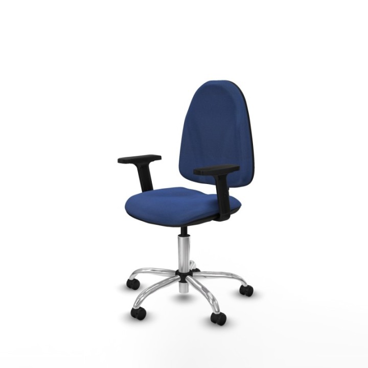 Algarra CP bali azul marino brazos 2D base cromada ruedas autofrenantes 50mm