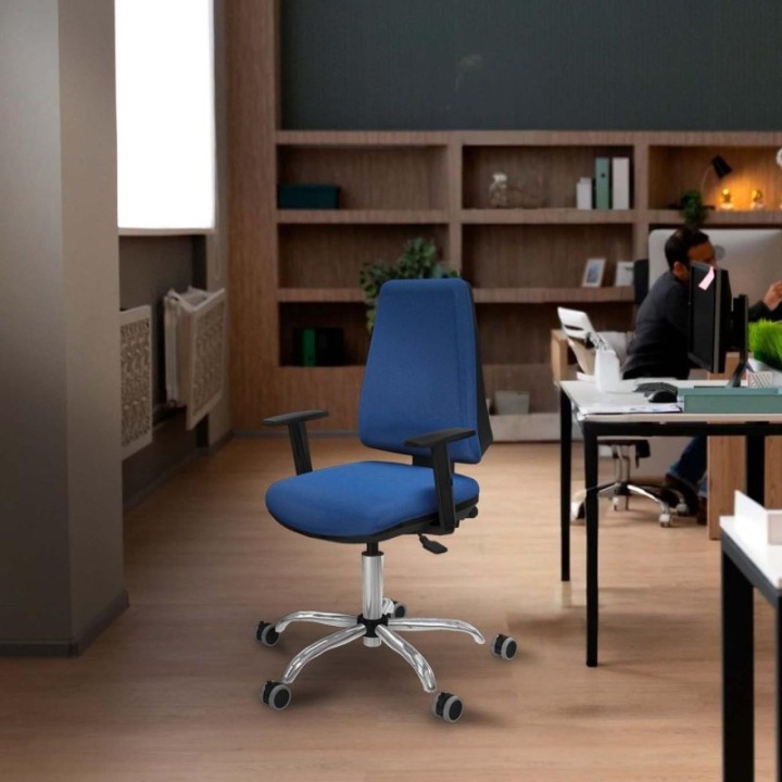 Elche AS bali verde oliva brazos 1D base cromada ruedas engomadas 65mm