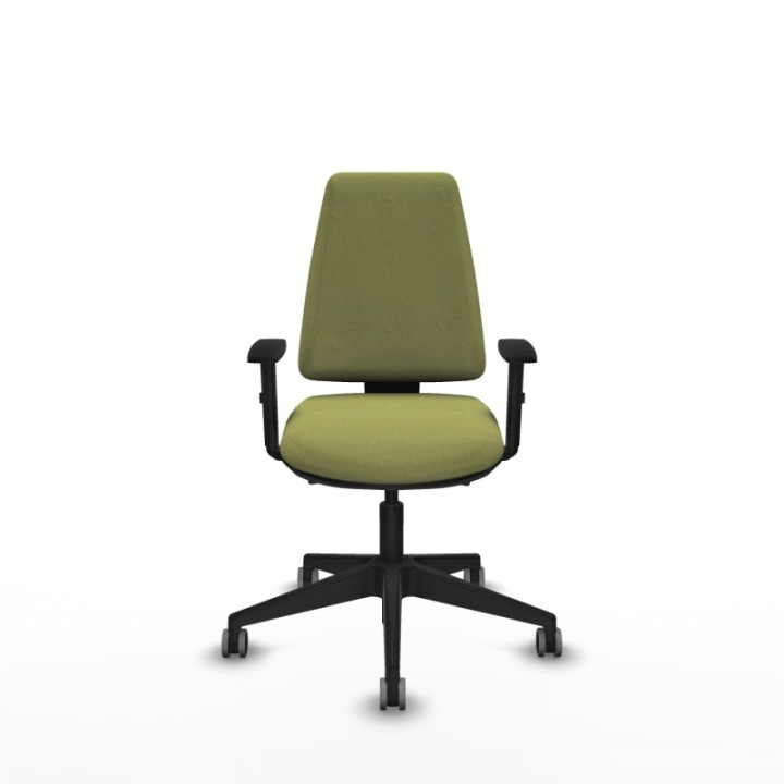 Elche AS bali verde oliva brazos 1D base piramidal ruedas engomadas 65mm