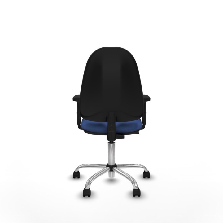 Algarra CP bali azul marino brazos 2D base cromada ruedas nailon 50mm