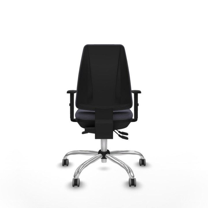 Elche AS bali gris oscuro brazos 1D base cromada ruedas engomadas 65mm