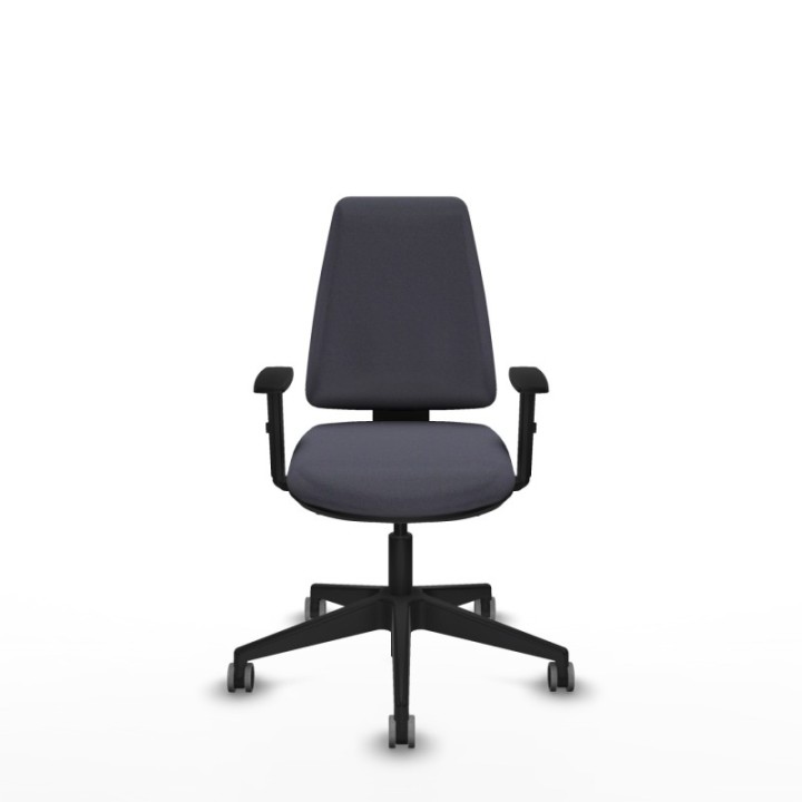 Elche AS bali gris oscuro brazos 1D base piramidal ruedas engomadas 65mm