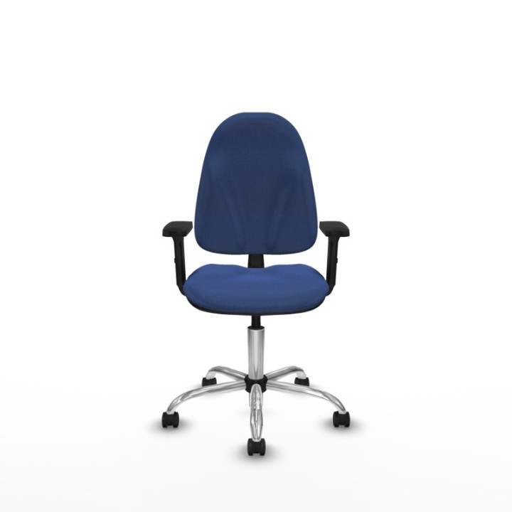 Algarra CP bali azul marino brazos 2D base cromada ruedas engomadas 50mm