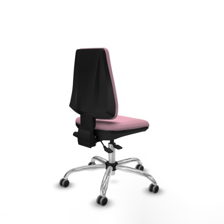 Elche AS bali rosa base cromada ruedas engomadas 65mm