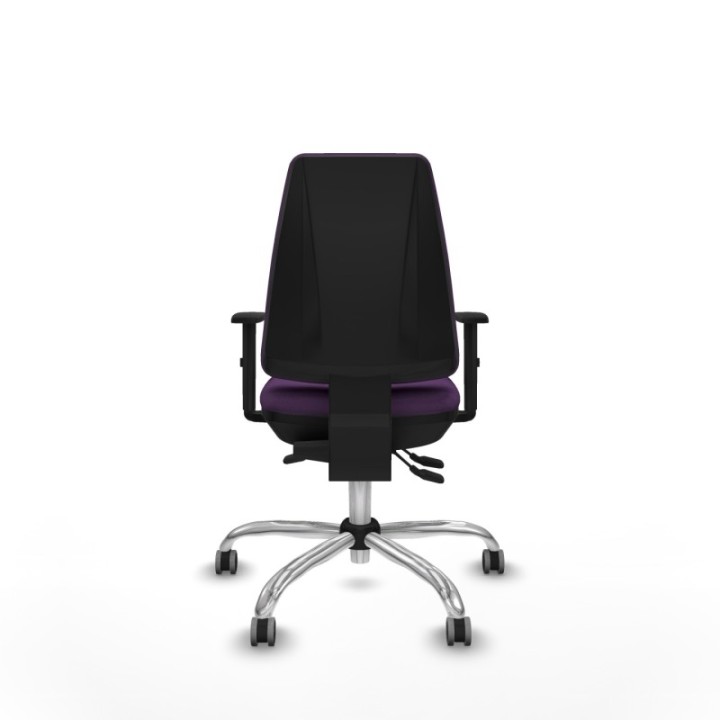 Elche AS bali morado brazos 1D base cromada ruedas engomadas 65mm