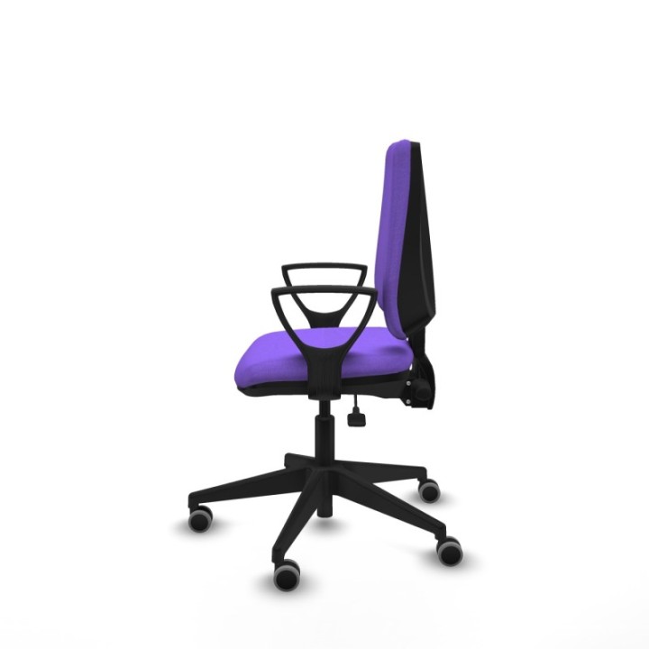 Elche AS bali lila brazos fijos base piramidal ruedas engomadas 65mm