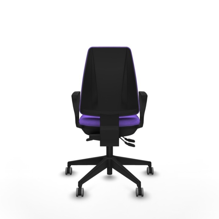 Elche AS bali lila brazos fijos base piramidal ruedas engomadas 65mm