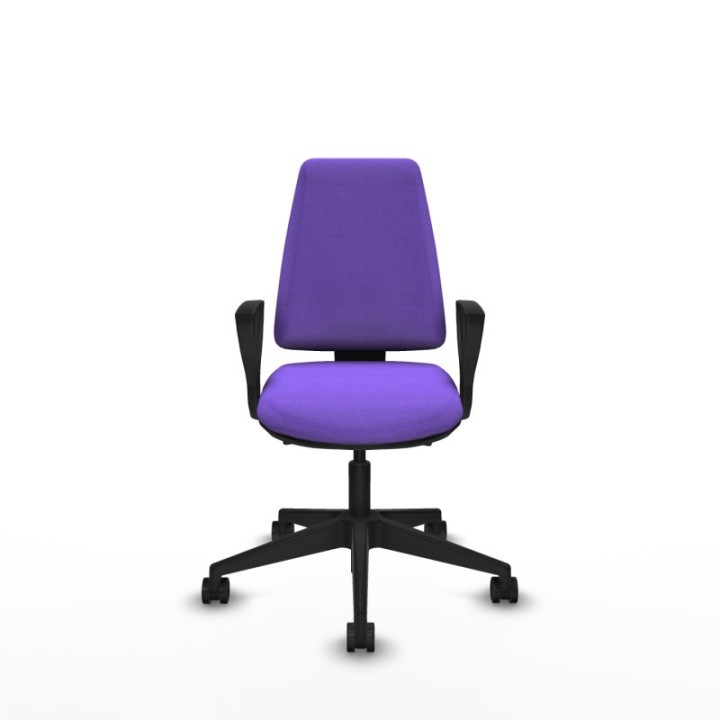 Elche AS bali lila brazos fijos base piramidal ruedas nailon 65mm