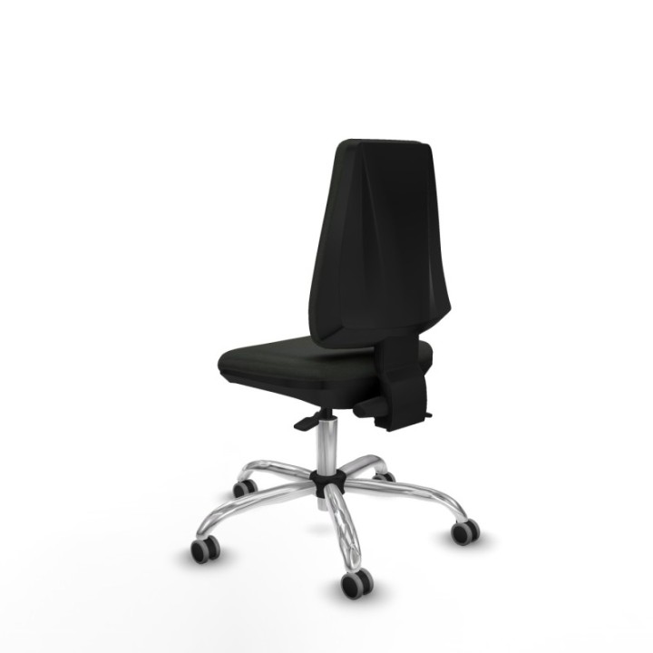 Elche AS bali negro base cromada ruedas engomadas 65mm