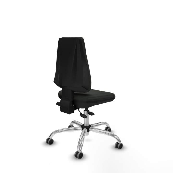 Elche AS bali negro base cromada ruedas engomadas 65mm