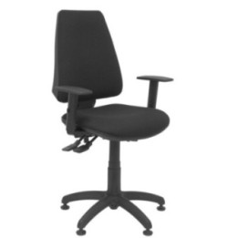 Silla Elche S brazos regulables bali color negro con topes