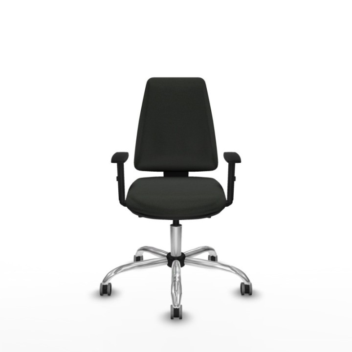 Elche AS bali negro brazos 1D base cromada ruedas engomadas