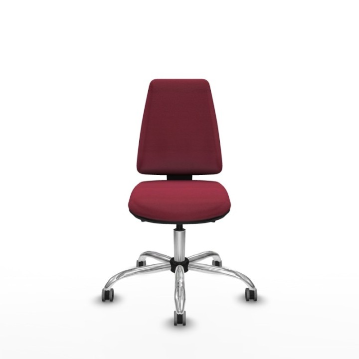 Elche AS bali granate base cromada ruedas engomadas 65mm