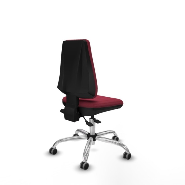 Elche AS bali granate base cromada ruedas engomadas 65mm