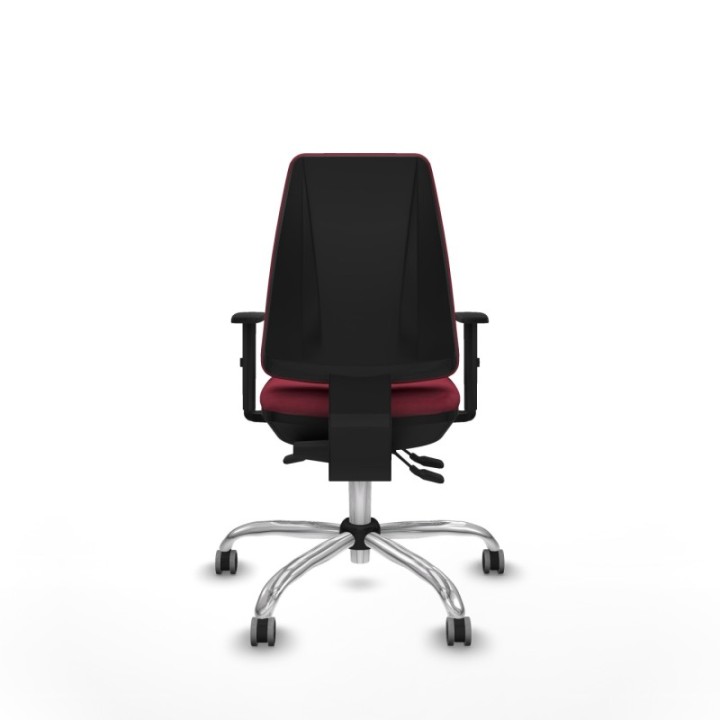 Elche AS bali granate brazos 1D base cromada ruedas engomadas 65mm