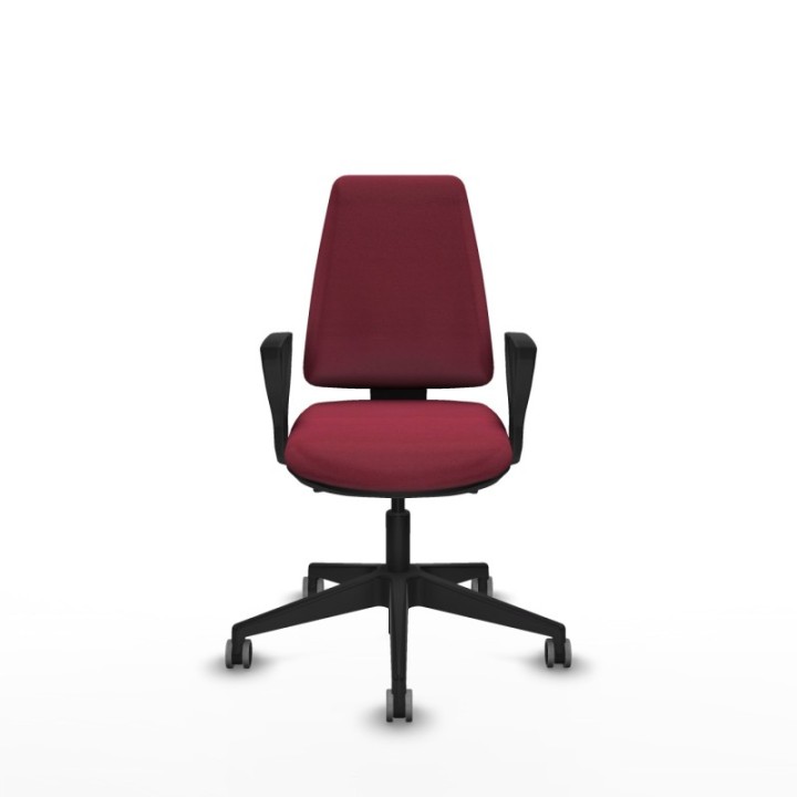 Elche AS bali granate brazos fijos base piramidal ruedas engomadas 65mm