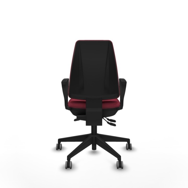 Elche AS bali granate brazos fijos base piramidal ruedas engomadas 65mm