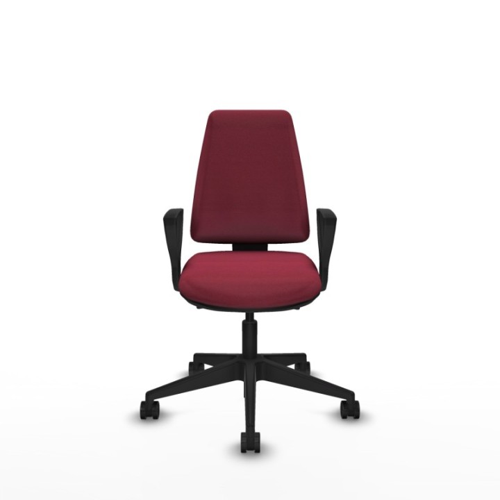 Elche AS bali granate brazos fijos base piramidal ruedas nailon 65mm