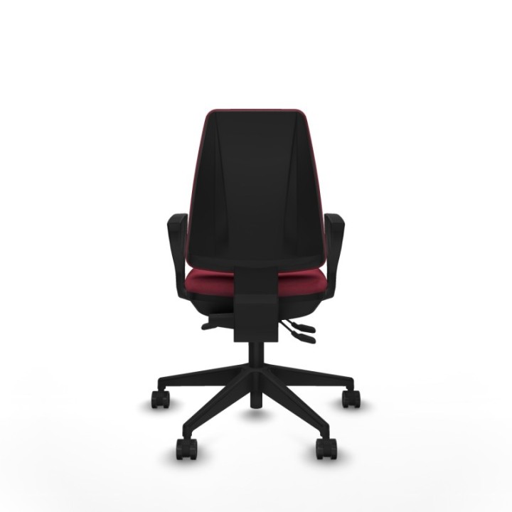 Elche AS bali granate brazos fijos base piramidal ruedas nailon 65mm