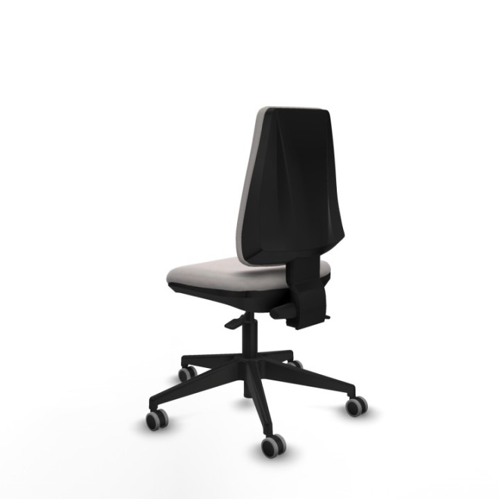 Elche AS similpiel blanco base piramidal ruedas engomadas 65mm