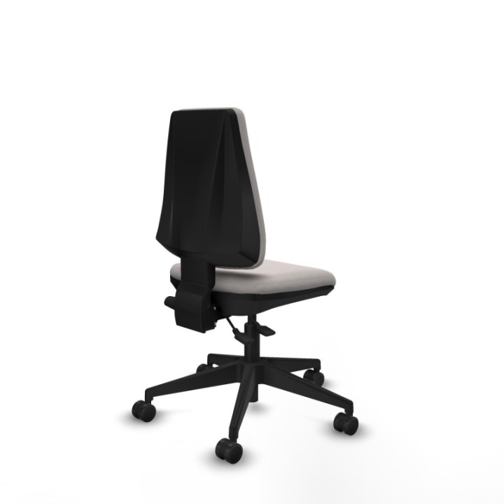 Elche AS similpiel blanco base piramidal ruedas nailon 65mm