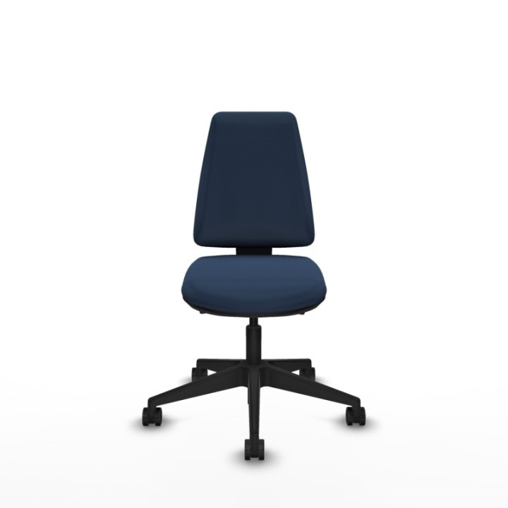 Elche AS similpiel azul marino base piramidal ruedas nailon 65mm