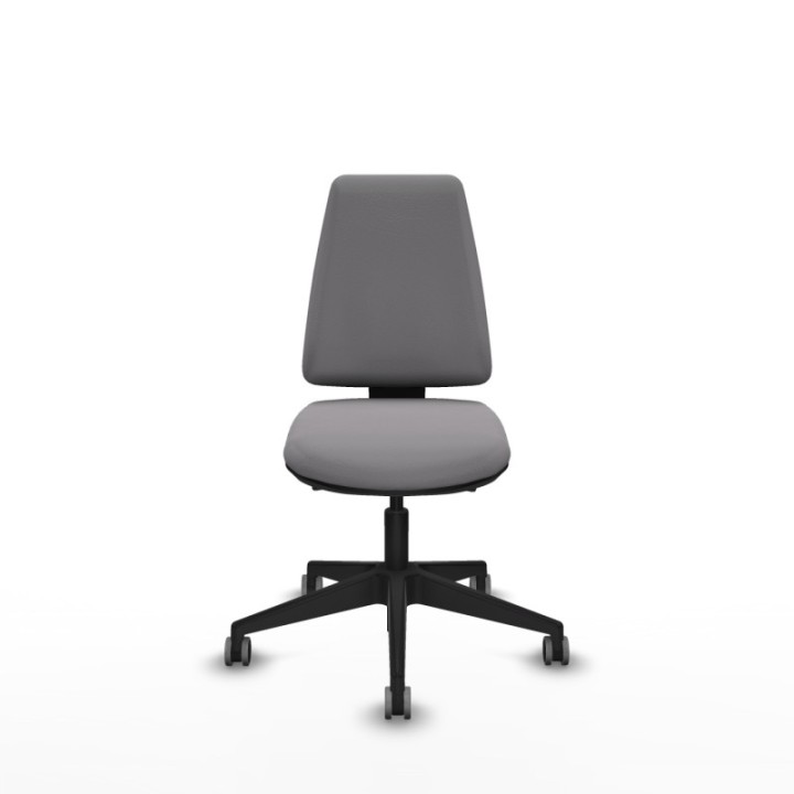 Elche AS similpiel gris base piramidal ruedas engomadas 65mm