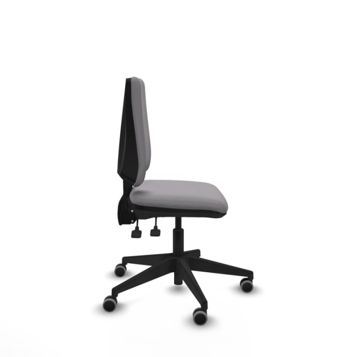 Elche AS similpiel gris base piramidal ruedas engomadas 65mm