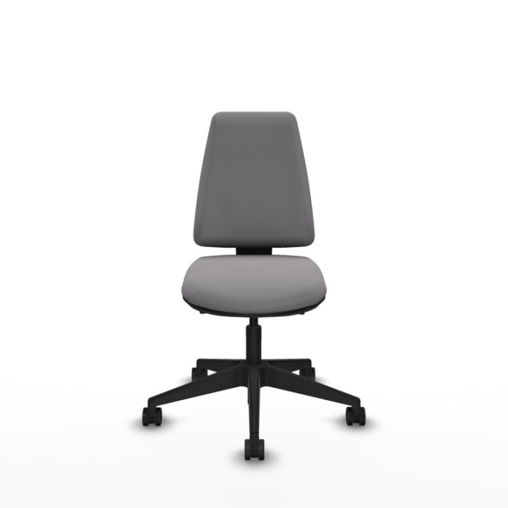 Elche AS similpiel gris base piramidal ruedas nailon 65mm