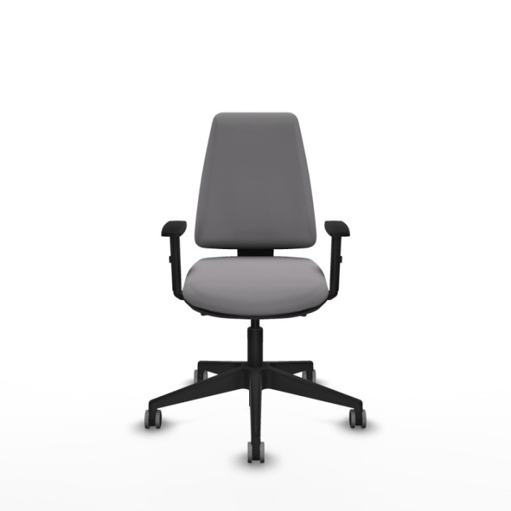 Elche AS similpiel gris brazos 1D base piramidal ruedas engomadas 65mm