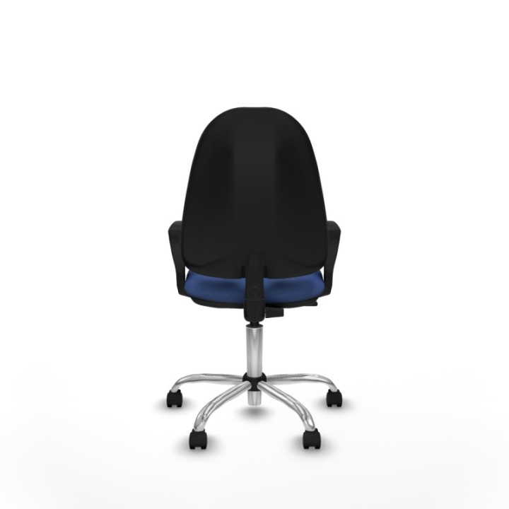 Algarra CP bali azul marino brazos fijos base cromada ruedas nailon 50mm