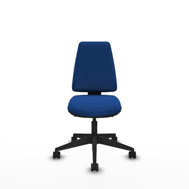 Elche AS similpiel azul base piramidal ruedas nailon 65mm