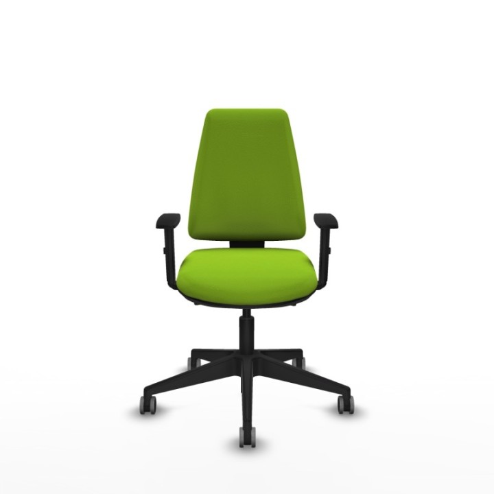 Elche AS similpiel pistacho brazos 1D base piramidal ruedas engomadas 65mm