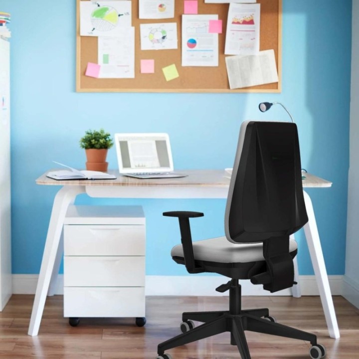 Elche AS similpiel pistacho brazos 1D base piramidal ruedas engomadas 65mm