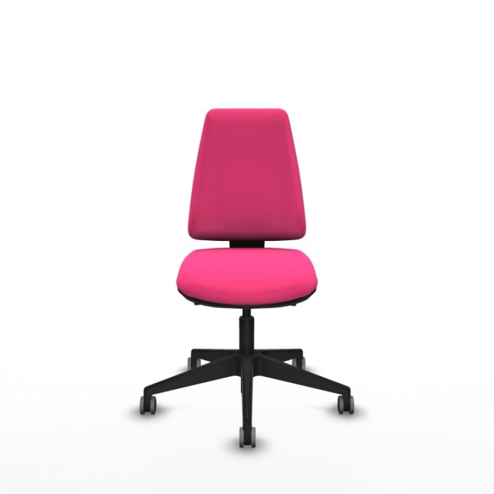 Elche AS similpiel rosa base piramidal ruedas engomadas 65mm