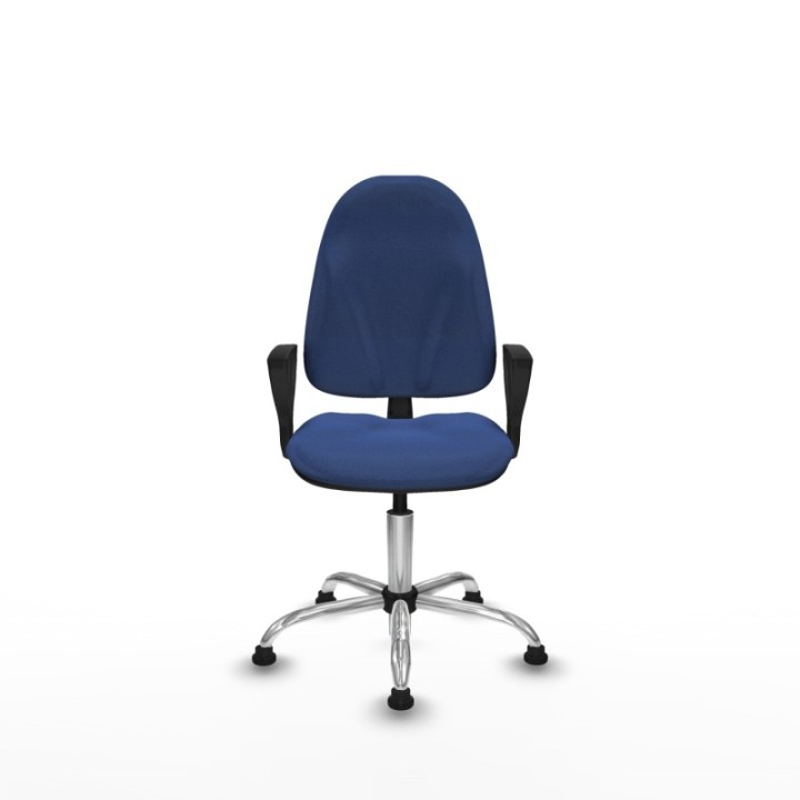 Algarra CP bali azul marino brazos fijos base cromada topes