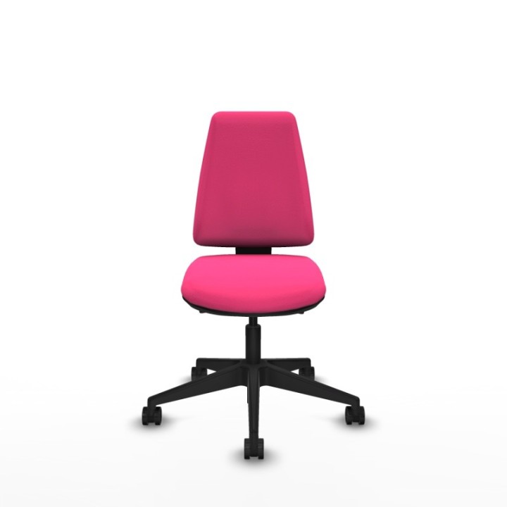 Elche AS similpiel rosa base piramidal ruedas nailon 65mm