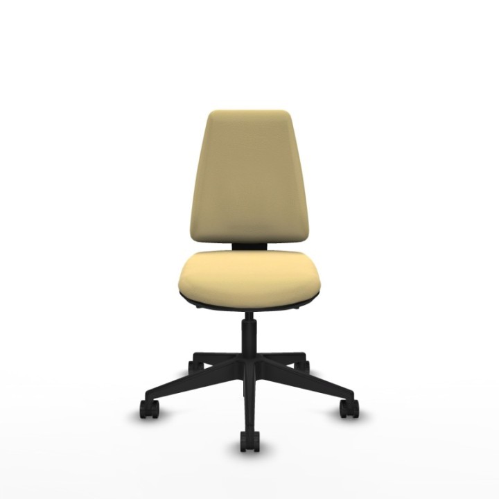 Elche AS similpiel crema base piramidal ruedas nailon 65mm