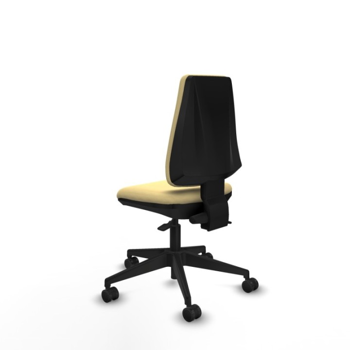 Elche AS similpiel crema base piramidal ruedas nailon 65mm